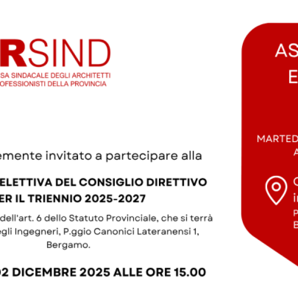 INARSIND Bg | Assemblea ELETTIVA DEL CONSIGLIO DIRETTIVO PER IL TRIENNIO 2025-2027