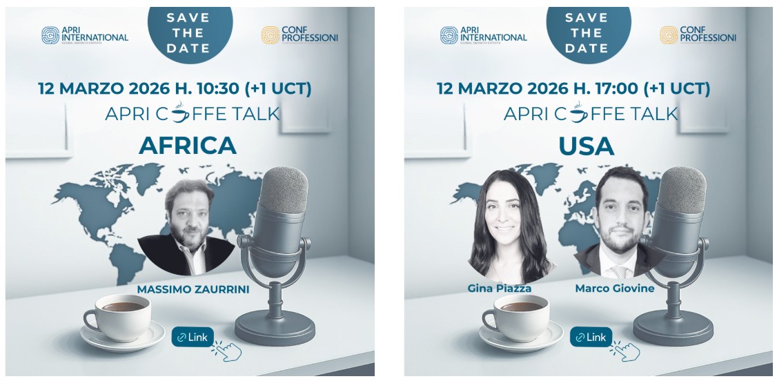 CONFPROFESSIONI | Il 12 Marzo l’APRI COFFEE TALK raddoppia! Apri International – APRI Coffe Talk